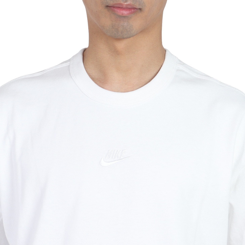 ナイキ（NIKE）（メンズ）tシャツ 綿100％ ホワイト スポーツウェア プレミアム エッセンシャル 半袖Tシャツ DO7393-101 無地 厚手 オーガニックコットン