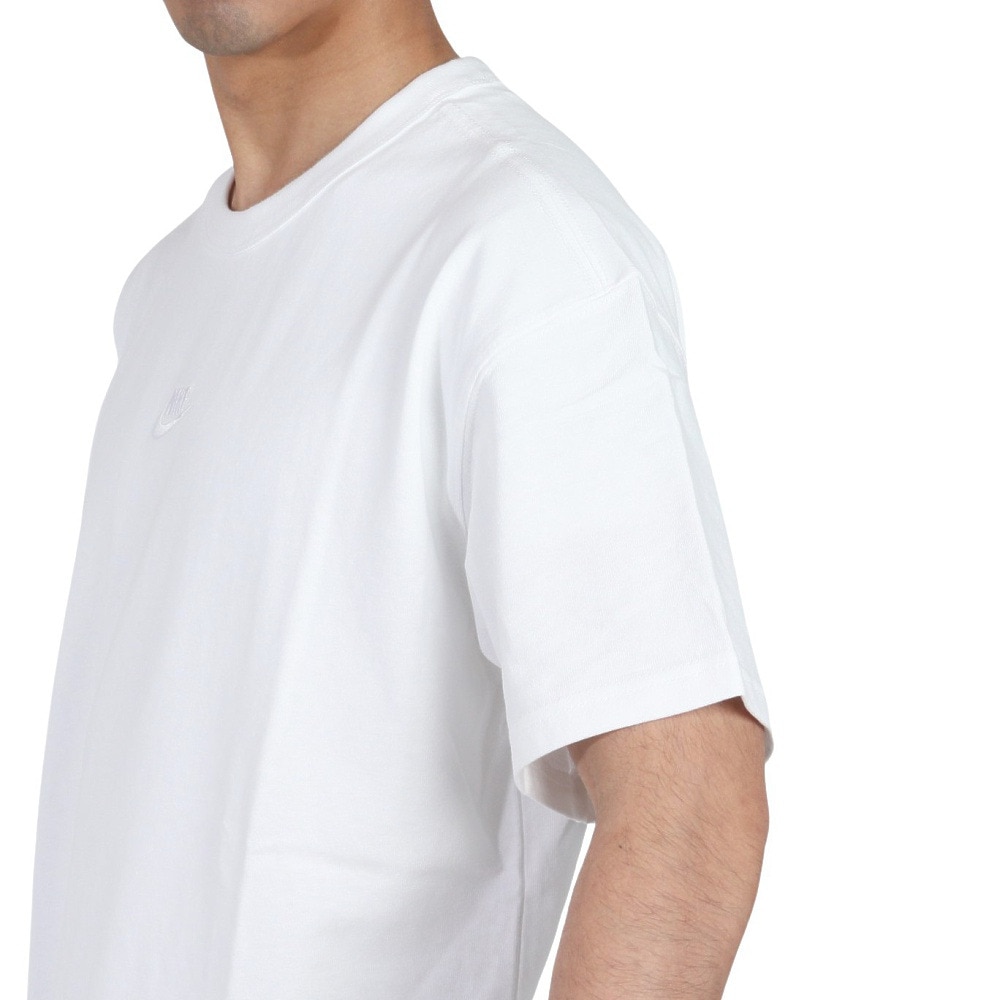 ナイキ（NIKE）（メンズ）tシャツ 綿100％ ホワイト スポーツウェア プレミアム エッセンシャル 半袖Tシャツ DO7393-101 無地 厚手 オーガニックコットン