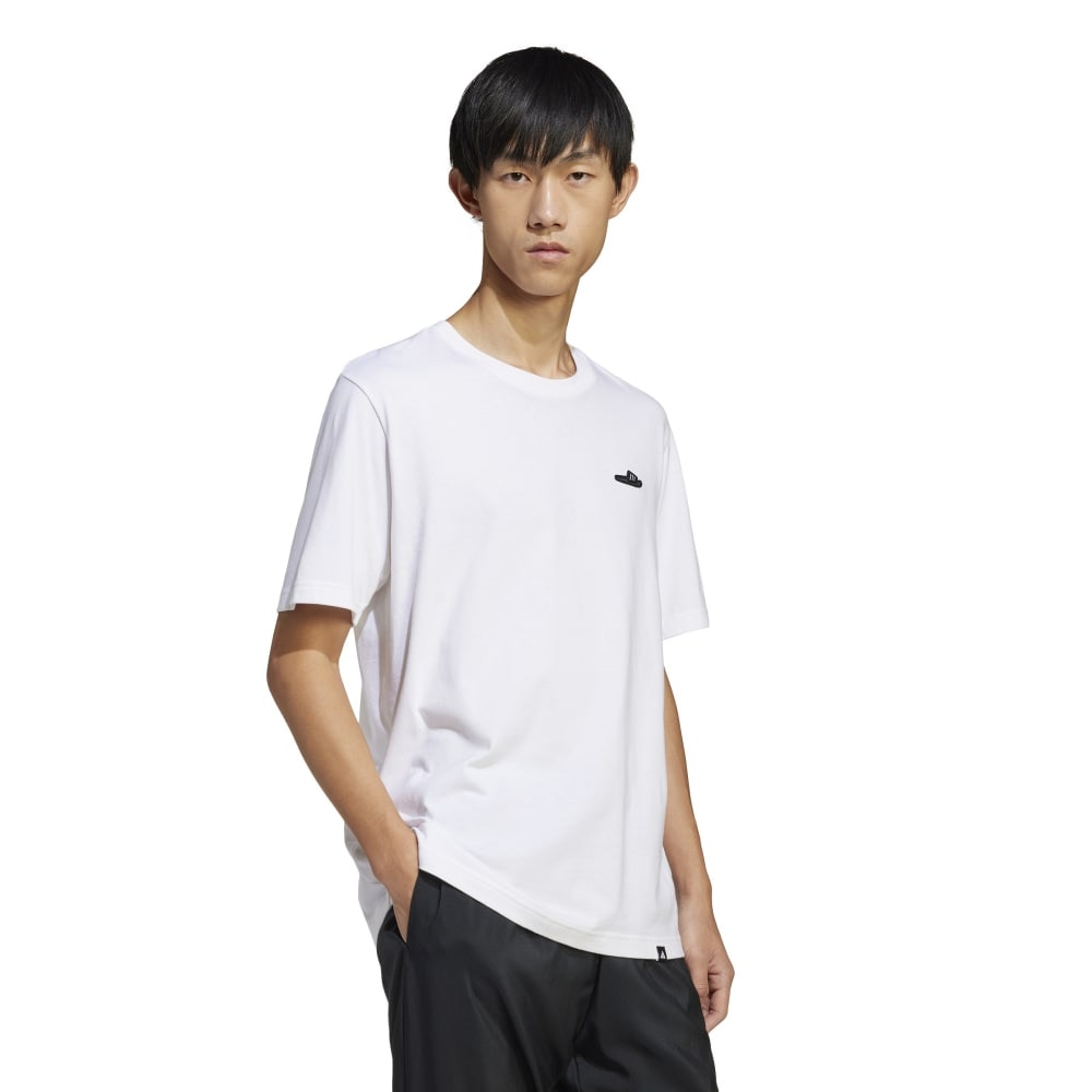 アディダス（adidas）（メンズ）ラウンジ サンダルグラフィック 半袖Tシャツ KPJ77-JJ4002