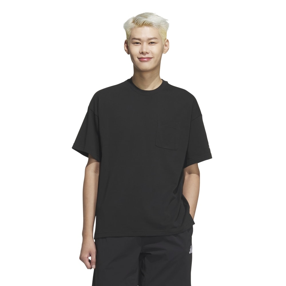 アディダス（adidas）（メンズ）ルーズフィット ヘビーシングルジャージー 半袖ポケットTシャツ KQD20-JM2028