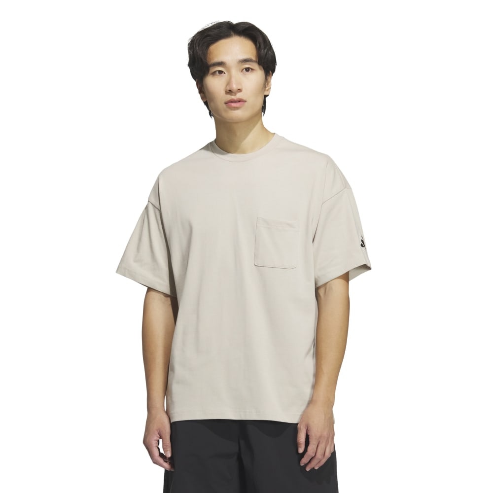 アディダス（adidas）（メンズ）ルーズフィット ヘビーシングルジャージー 半袖ポケットTシャツ KQD20-JM2029