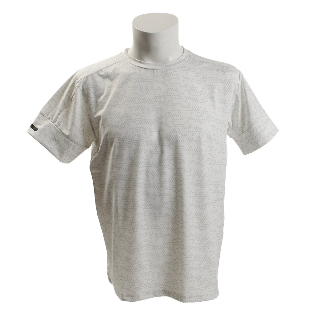  【多少の傷汚れありの為大奉仕】Tシャツ メンズ ドライプラス UV 総柄半袖Tシャツ 863G8CD5685 WHT オンライン価格