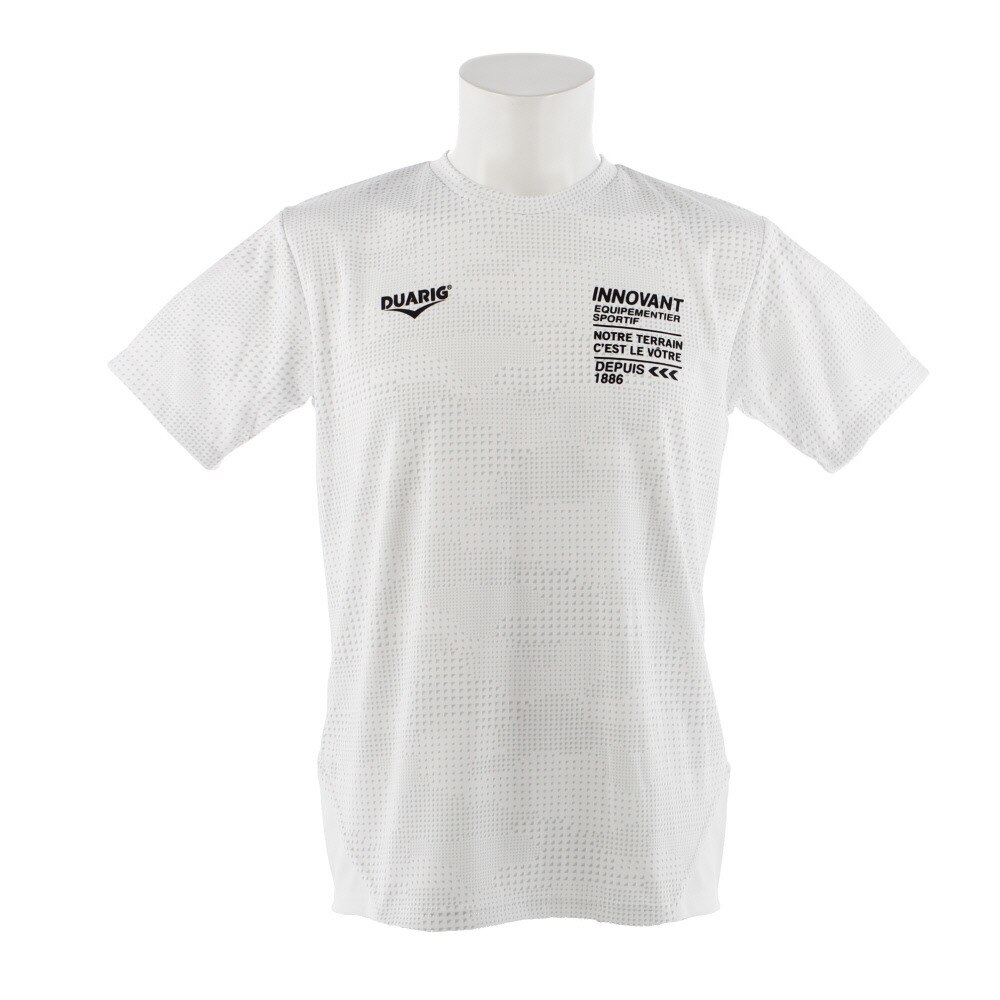  ドライプラス UV総柄Tシャツ 863D8CD5624 WHT