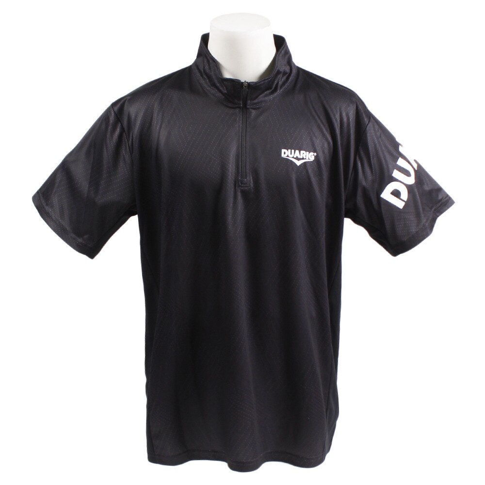  【多少の傷汚れありの為大奉仕】ドライプラス UV ハーフジップTシャツ 863D9CD9308 BLK