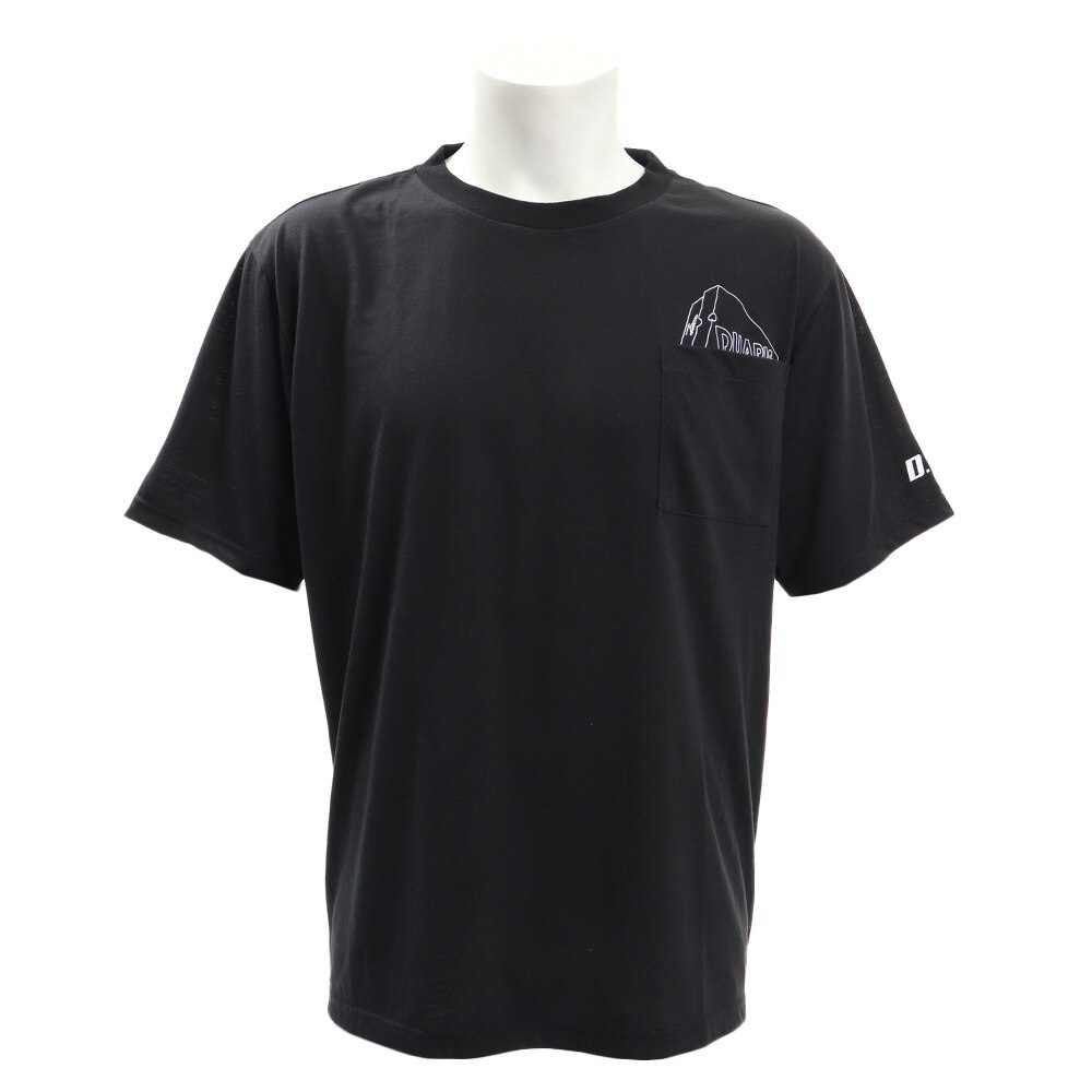  【多少の傷汚れありの為大奉仕】Tシャツ DFCポケット半袖Tシャツ 863D9FT9355BLK オンライン価格