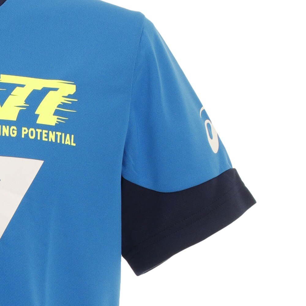 アシックス(ASICS)(メンズ)Tシャツ メンズ 半袖 A77 機能プリント 2031C130.400 カットソー スポーツ用品はスーパースポーツゼビオ A77 アシックス ハーフパンツ ユニセックス M