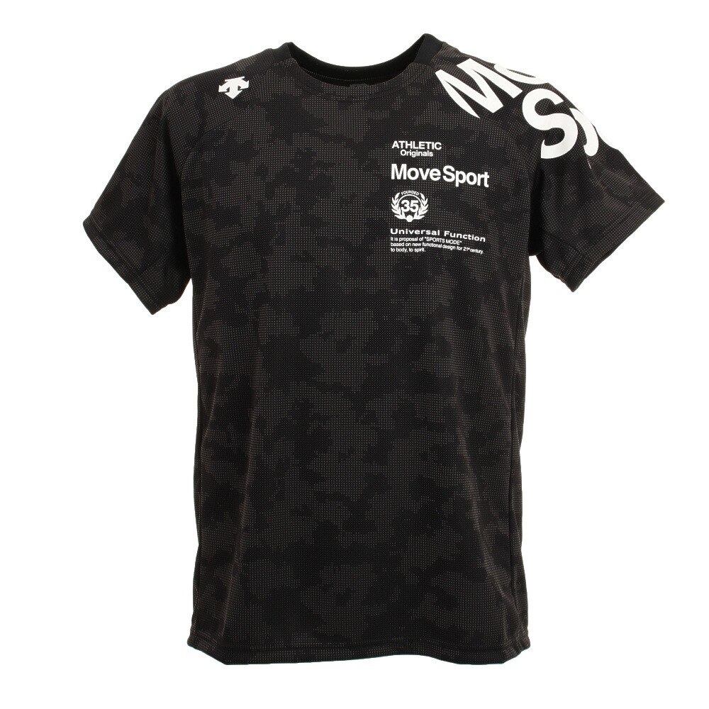  ジャガードグラフィック 半袖Tシャツ DMMRJA55 BK