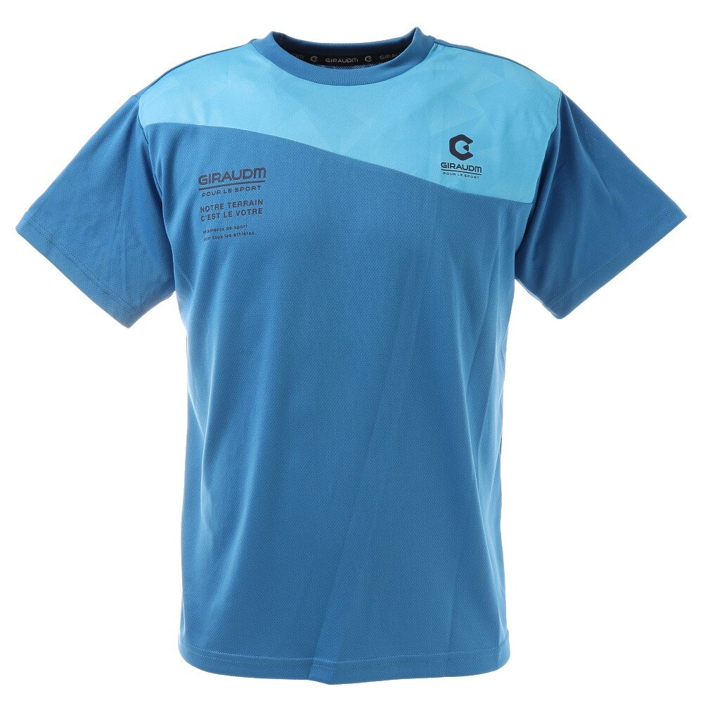 ジローム ジローム Giraudm メンズ ドライ 吸汗速乾 Uvカット 半袖メッシュtシャツ 863gm1cd6662 Blu スポーツ 用品はスーパースポーツゼビオ