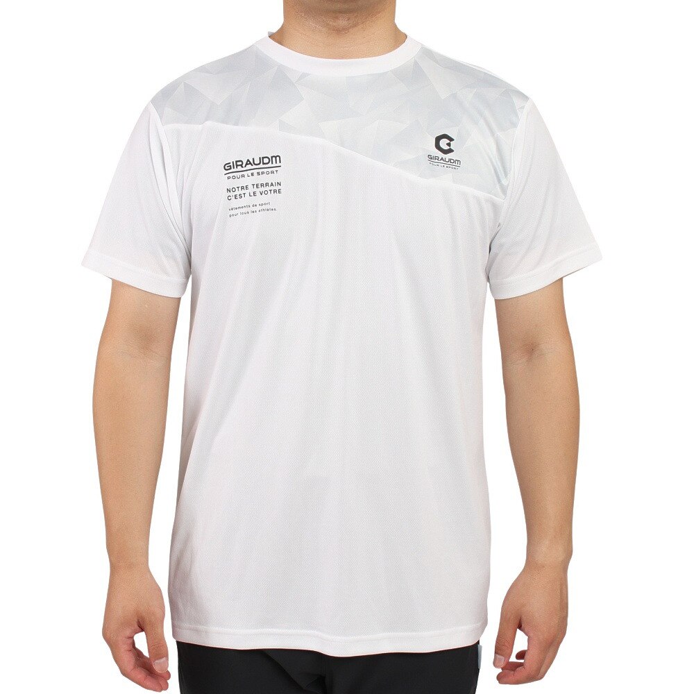 ジローム ジローム Giraudm メンズ ドライ 吸汗速乾 Uvカット 半袖メッシュtシャツ 863gm1cd6662 Wht スポーツ 用品はスーパースポーツゼビオ