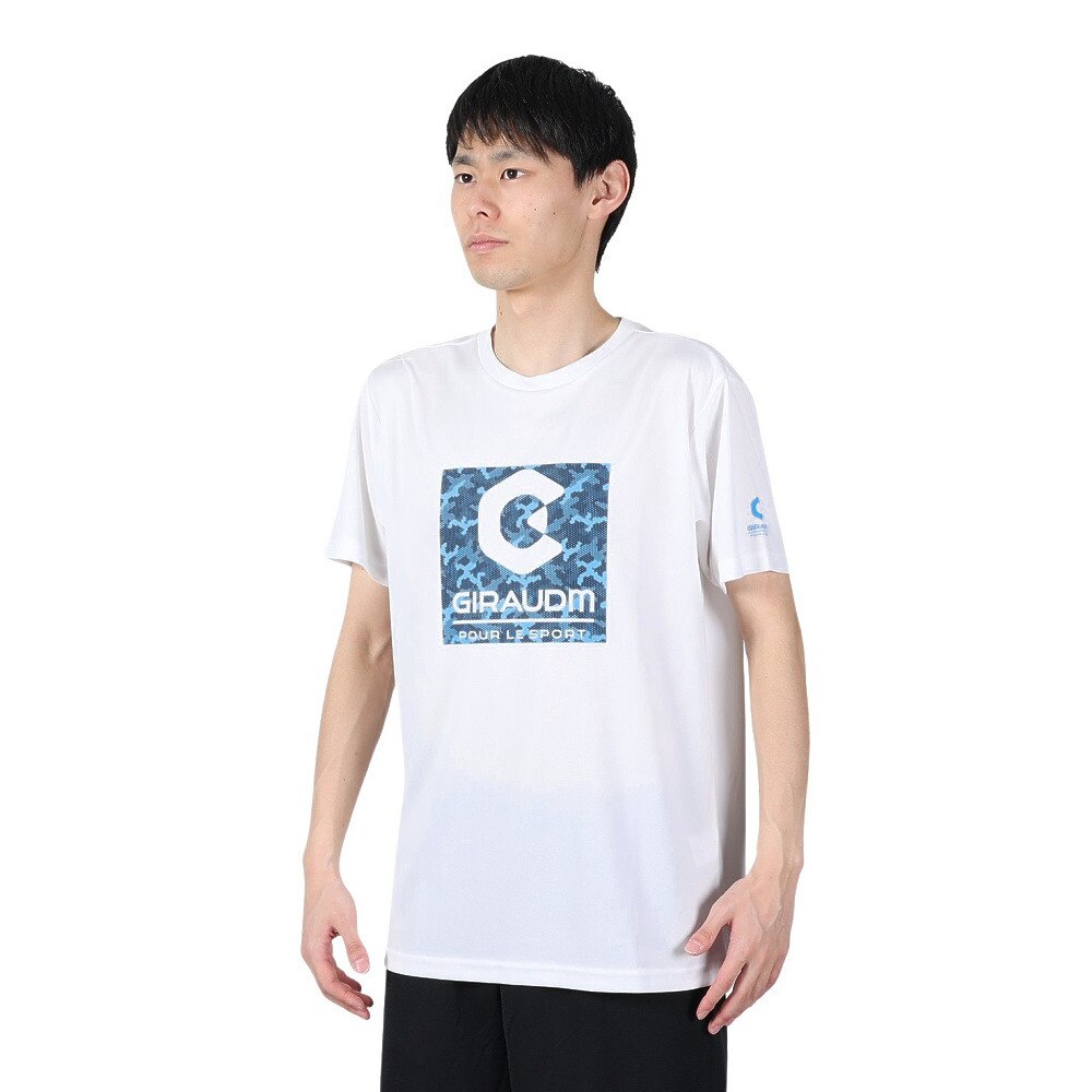  洗っても機能が続く UV 吸汗速乾 半袖メッシュTシャツ 863GM1CD6663 WHT
