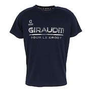 ジローム（GIRAUDM）（メンズ）洗っても機能が続く UVカット 速乾  UV 吸汗速乾 半袖メッシュTシャツ 863GM1CD6664 NVY