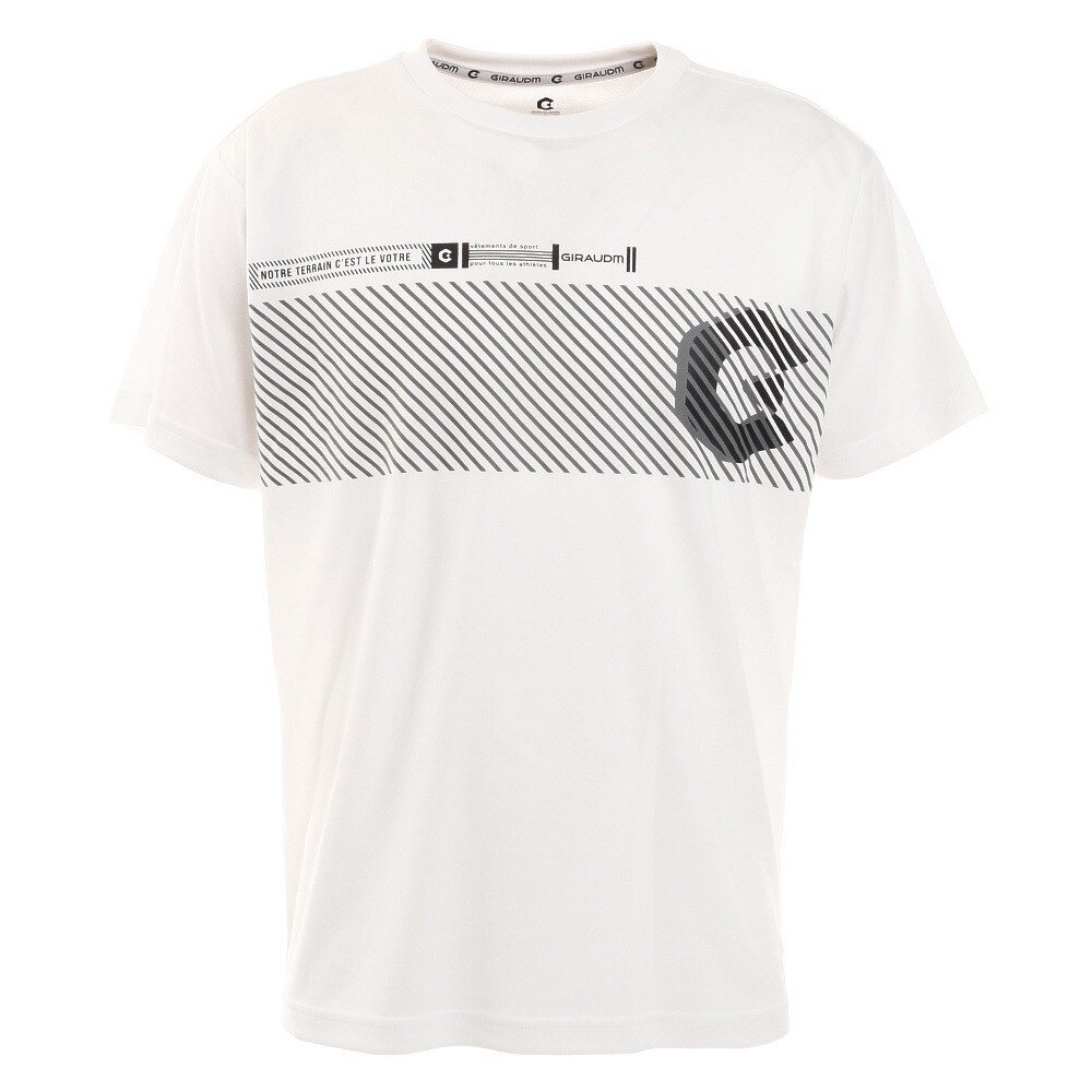  洗っても機能が続く UV 吸汗速乾 半袖メッシュTシャツ 863GM1CD6666 WHT