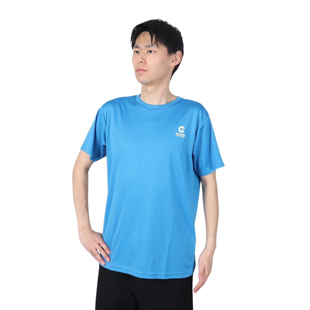  洗っても機能が続く UVカット 速乾  UV 吸汗速乾 半袖メッシュTシャツ 863GM1CD6667 BLU