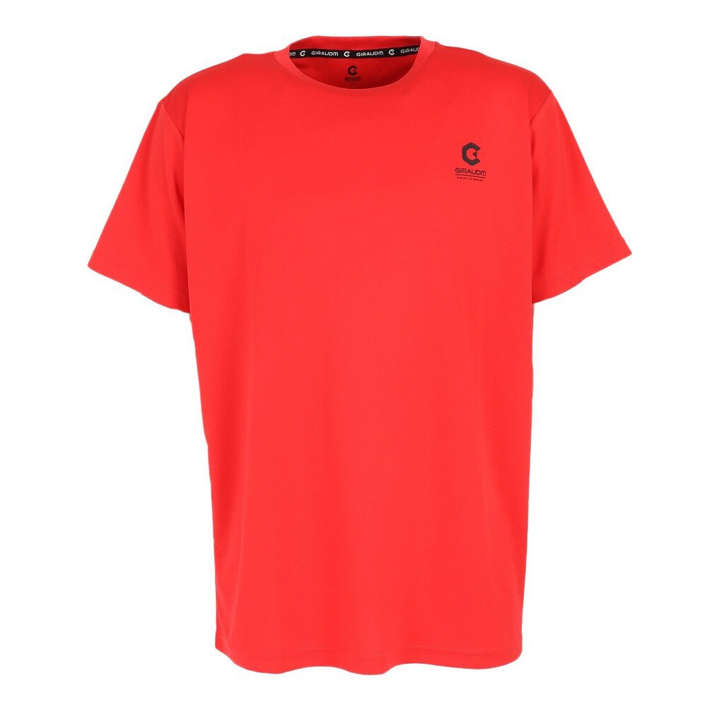  洗っても機能が続く UVカット 速乾  UV 吸汗速乾 半袖メッシュTシャツ 863GM1CD6667 RED