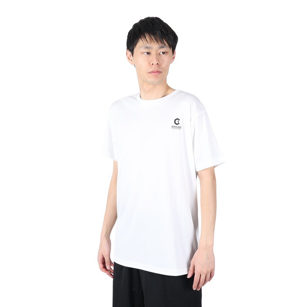  洗っても機能が続く UVカット 速乾  UV 吸汗速乾 半袖メッシュTシャツ 863GM1CD6667 WHT