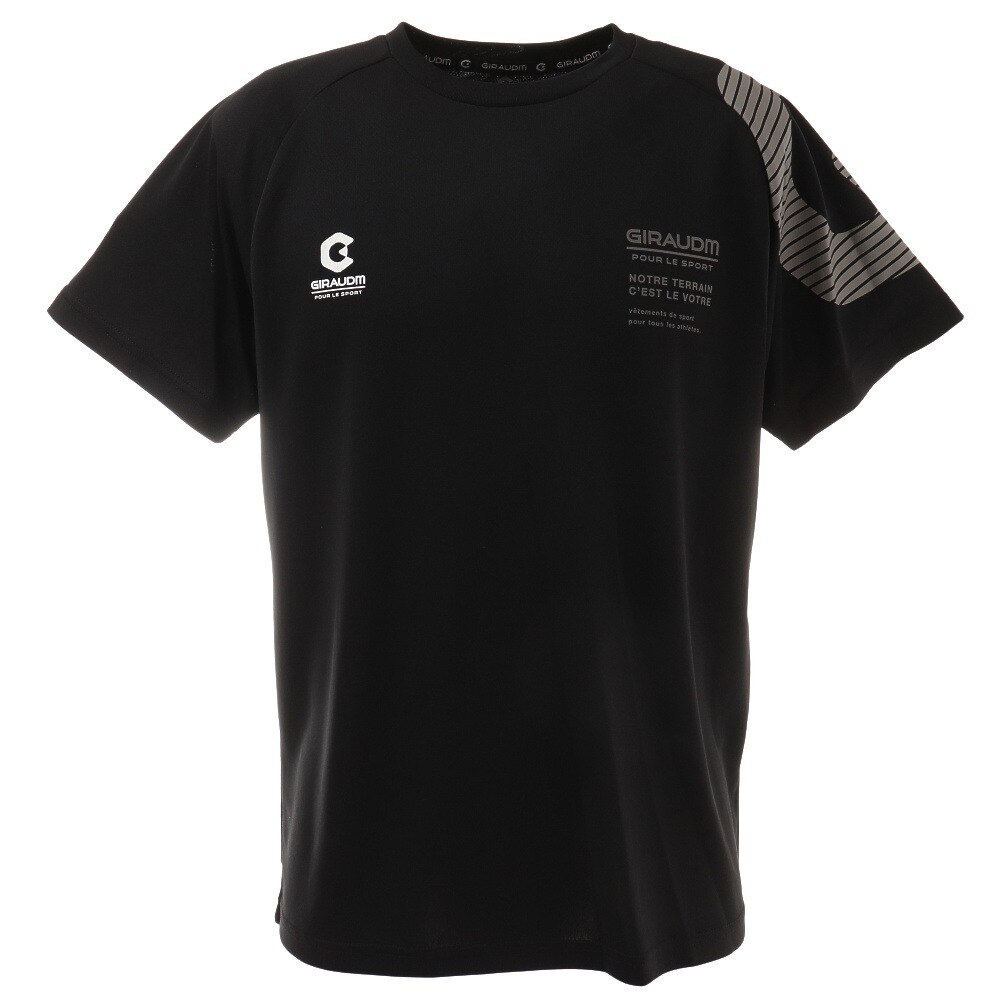  洗っても機能が続く UVカット 速乾  UV 吸汗速乾 半袖メッシュTシャツ 863GM1CD6669 BLK