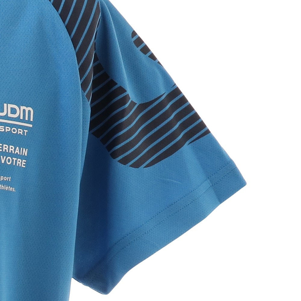 ジローム（GIRAUDM）（メンズ）ドライ 吸汗速乾 UVカット 半袖メッシュTシャツ 863GM1CD6669 BLU