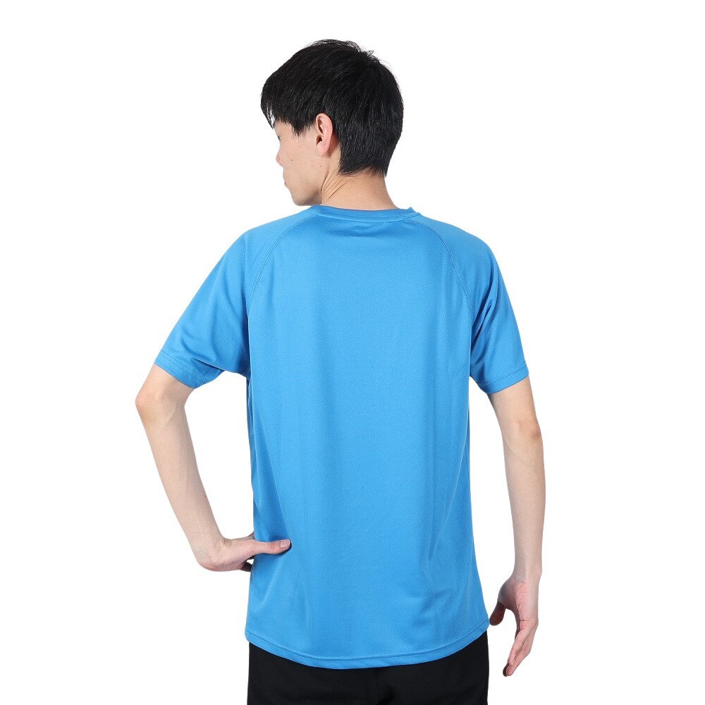 ジローム（GIRAUDM）（メンズ）洗っても機能が続く UVカット 速乾  UV 吸汗速乾 半袖メッシュTシャツ 863GM1CD6670 BLU★★★