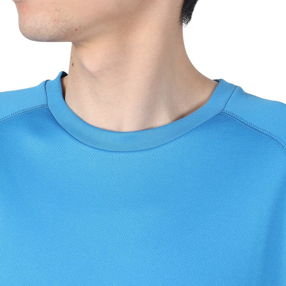 ジローム（GIRAUDM）（メンズ）洗っても機能が続く UVカット 速乾  UV 吸汗速乾 半袖メッシュTシャツ 863GM1CD6670 BLU