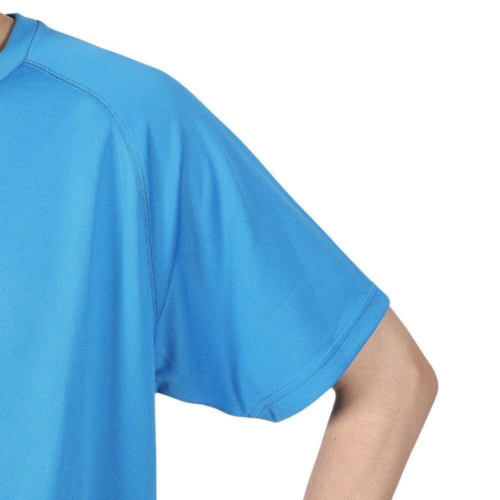 ジローム（GIRAUDM）（メンズ）洗っても機能が続く UVカット 速乾  UV 吸汗速乾 半袖メッシュTシャツ 863GM1CD6670 BLU★★★