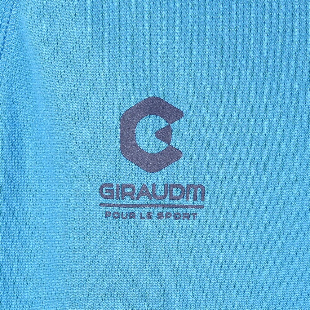 ジローム（GIRAUDM）（メンズ）洗っても機能が続く UVカット 速乾  UV 吸汗速乾 半袖メッシュTシャツ 863GM1CD6670 BLU