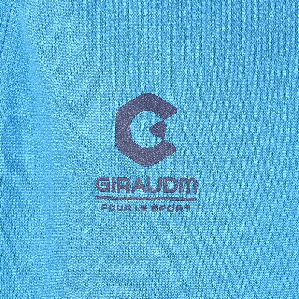 ジローム（GIRAUDM）（メンズ）洗っても機能が続く UVカット 速乾  UV 吸汗速乾 半袖メッシュTシャツ 863GM1CD6670 BLU★★★