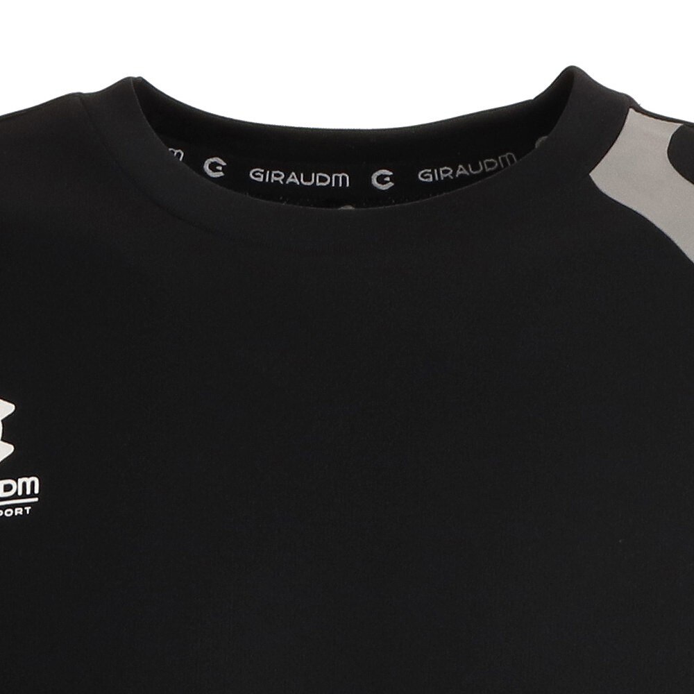 ジローム（GIRAUDM）（メンズ）洗っても機能が続く UVカット 速乾  UV 吸汗速乾 半袖メッシュTシャツ 863GM1CD6671 BLK★★★