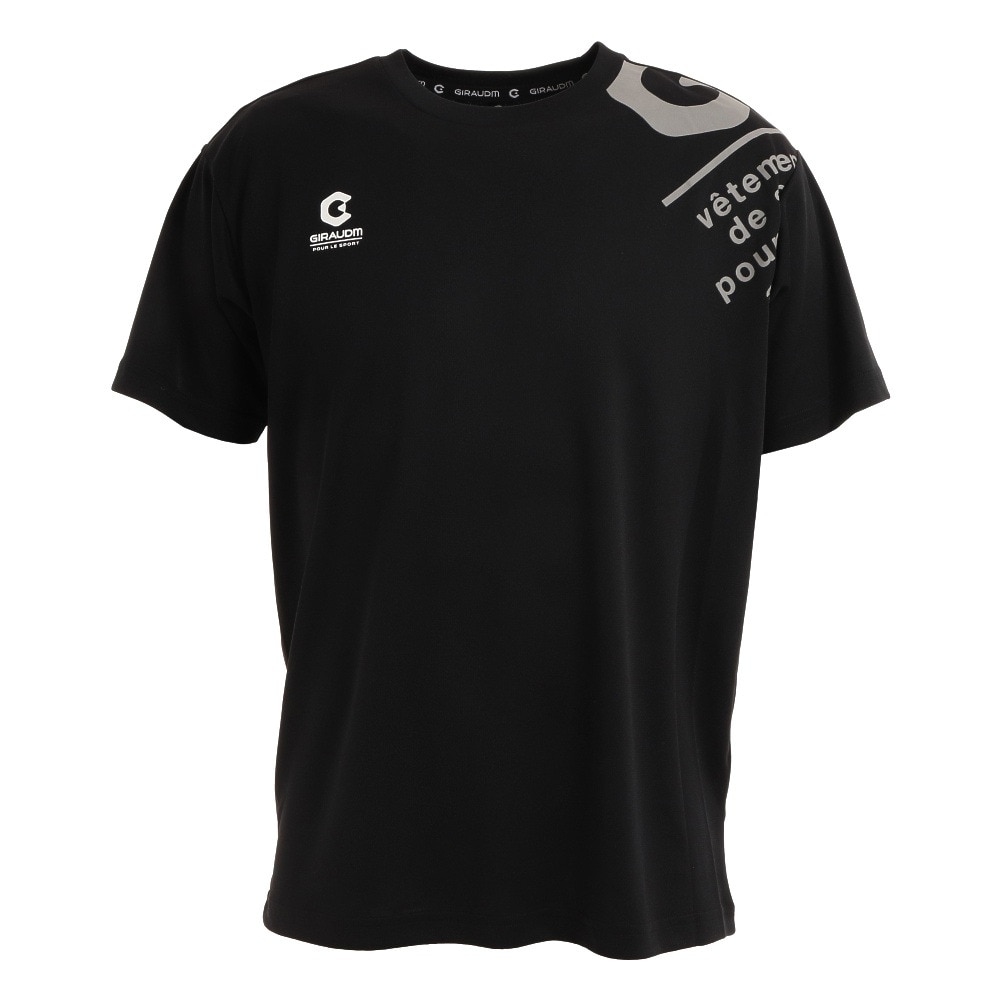  洗っても機能が続く UVカット 速乾  UV 吸汗速乾 半袖メッシュTシャツ 863GM1CD6671 BLK