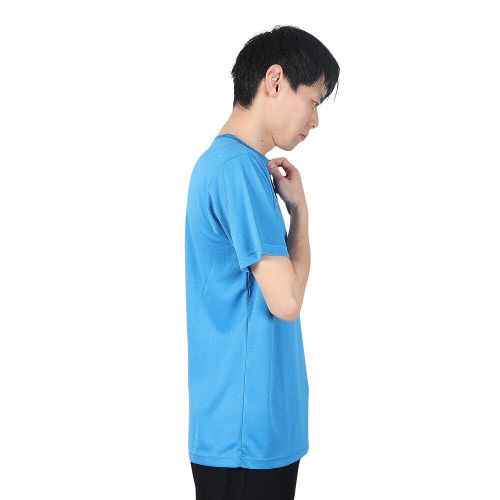 ジローム（GIRAUDM）（メンズ）洗っても機能が続く UVカット 速乾  UV 吸汗速乾 半袖メッシュTシャツ 863GM1CD6671 BLU★★★