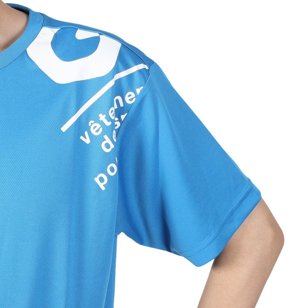ジローム（GIRAUDM）（メンズ）洗っても機能が続く UVカット 速乾  UV 吸汗速乾 半袖メッシュTシャツ 863GM1CD6671 BLU★★★