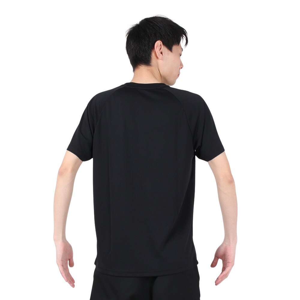 ジローム（GIRAUDM）（メンズ）ドライ 吸汗速乾 UVカット 半袖メッシュTシャツ 863GM1CD6673 BLK★★★