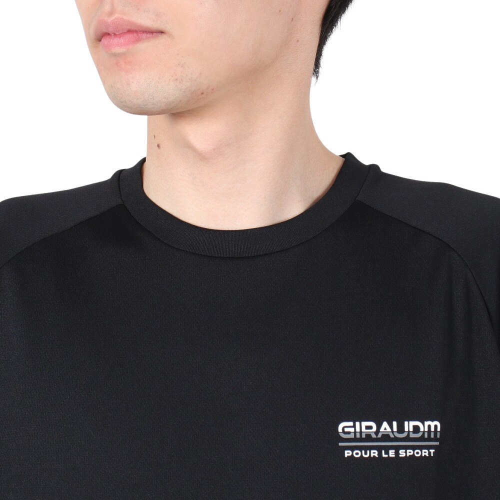 ジローム（GIRAUDM）（メンズ）ドライ 吸汗速乾 UVカット 半袖メッシュTシャツ 863GM1CD6673 BLK