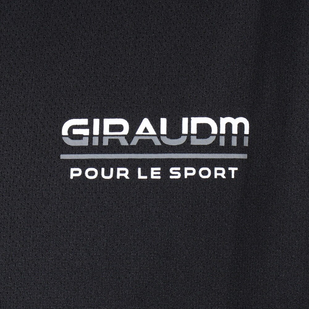ジローム（GIRAUDM）（メンズ）ドライ 吸汗速乾 UVカット 半袖メッシュTシャツ 863GM1CD6673 BLK★★★