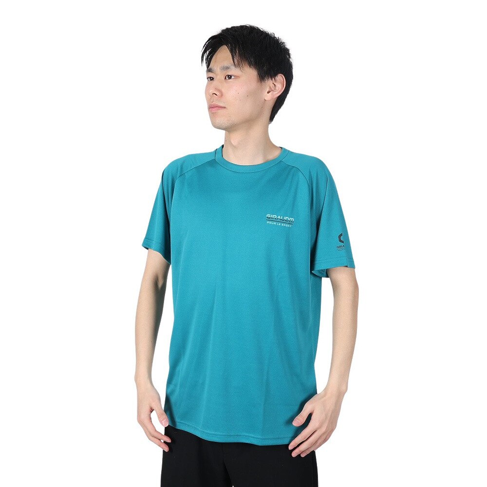  洗っても機能が続く UVカット 速乾  UV 吸汗速乾 半袖メッシュTシャツ 863GM1CD6673 GRN