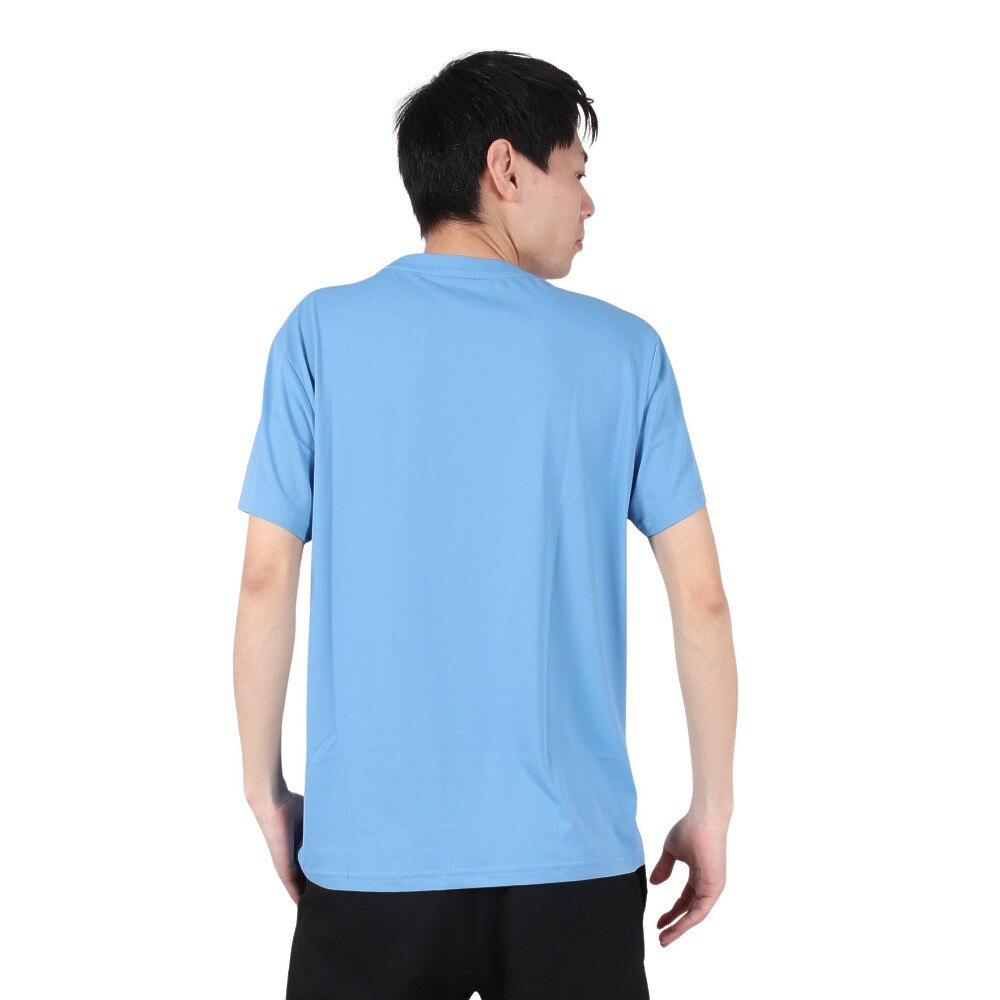 ジローム（GIRAUDM）（メンズ）ドライ 吸汗速乾 接触冷感 UVカット ハイブリッド半袖Tシャツ 863GM1EG6708 BLU
