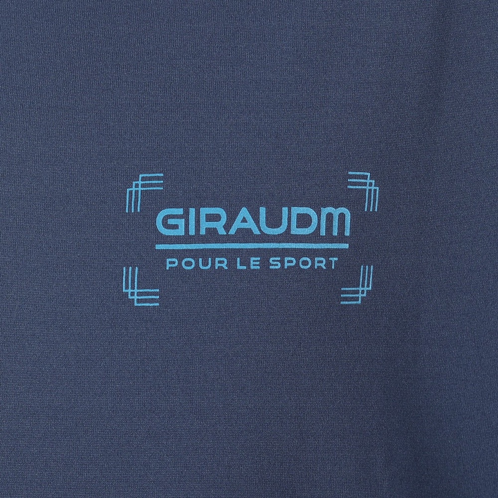 ジローム（GIRAUDM）（メンズ）ドライ 吸汗速乾 接触冷感 UVカット ハイブリッド半袖Tシャツ 863GM1EG6708 NVY