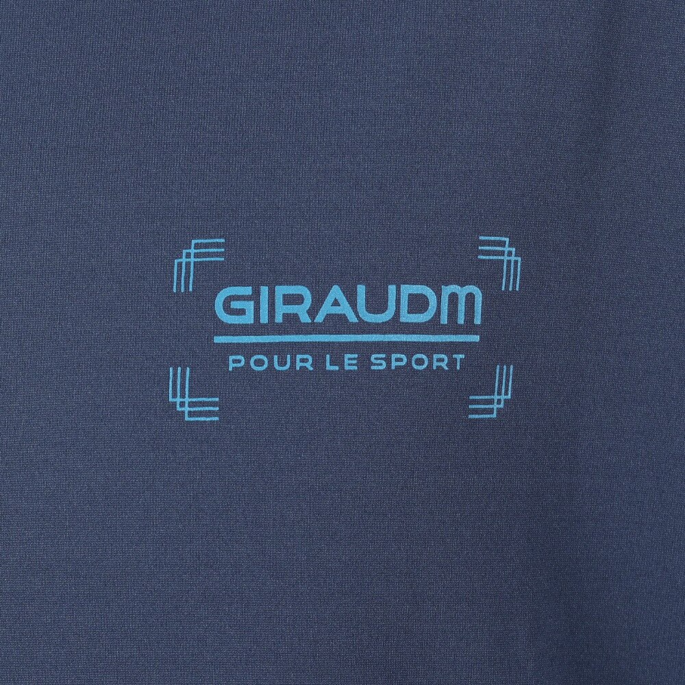 ジローム（GIRAUDM）（メンズ）ドライ 吸汗速乾 接触冷感 UVカット ハイブリッド半袖Tシャツ 863GM1EG6708 NVY