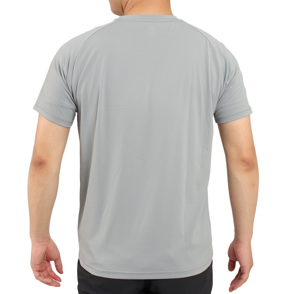 ジローム（GIRAUDM）（メンズ）ドライ 吸汗速乾 接触冷感 UVカット ハイブリッド半袖Tシャツ 863GM1EG6709 GRY★★★