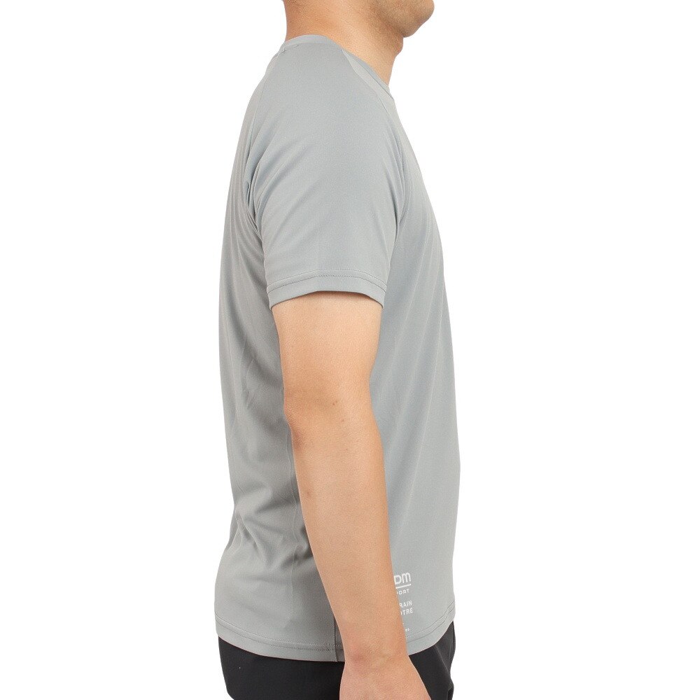 ジローム（GIRAUDM）（メンズ）ドライ 吸汗速乾 接触冷感 UVカット ハイブリッド半袖Tシャツ 863GM1EG6709 GRY★★★