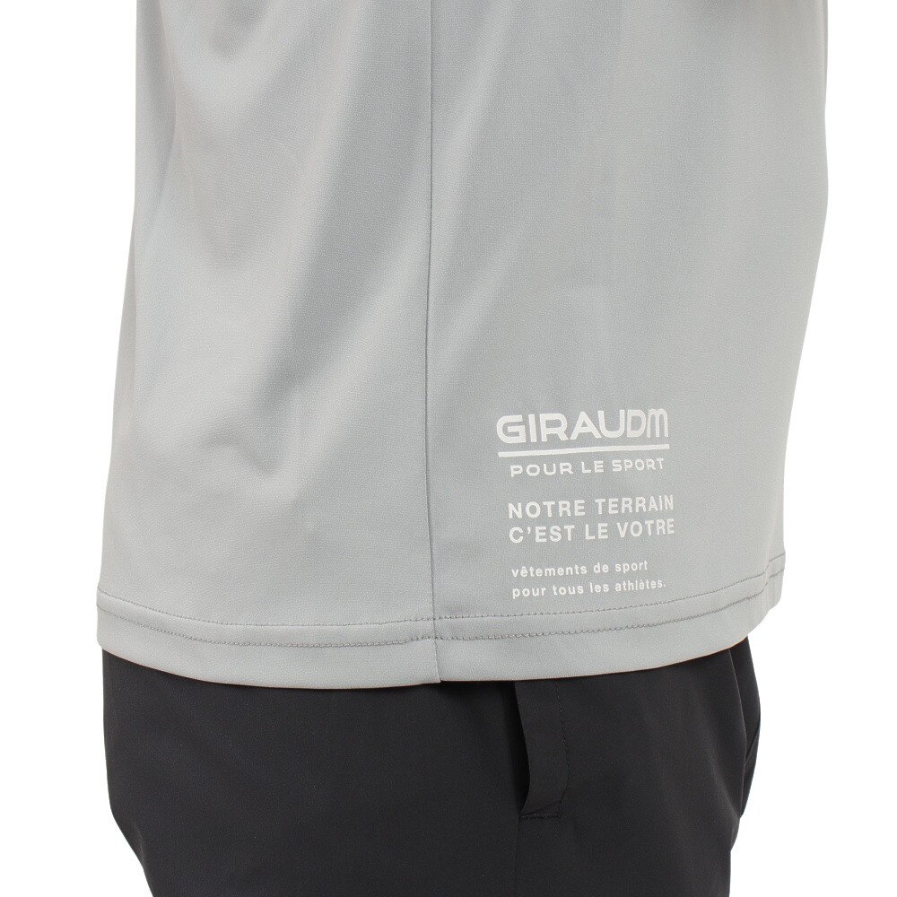ジローム（GIRAUDM）（メンズ）ドライ 吸汗速乾 接触冷感 UVカット ハイブリッド半袖Tシャツ 863GM1EG6709 GRY★★★