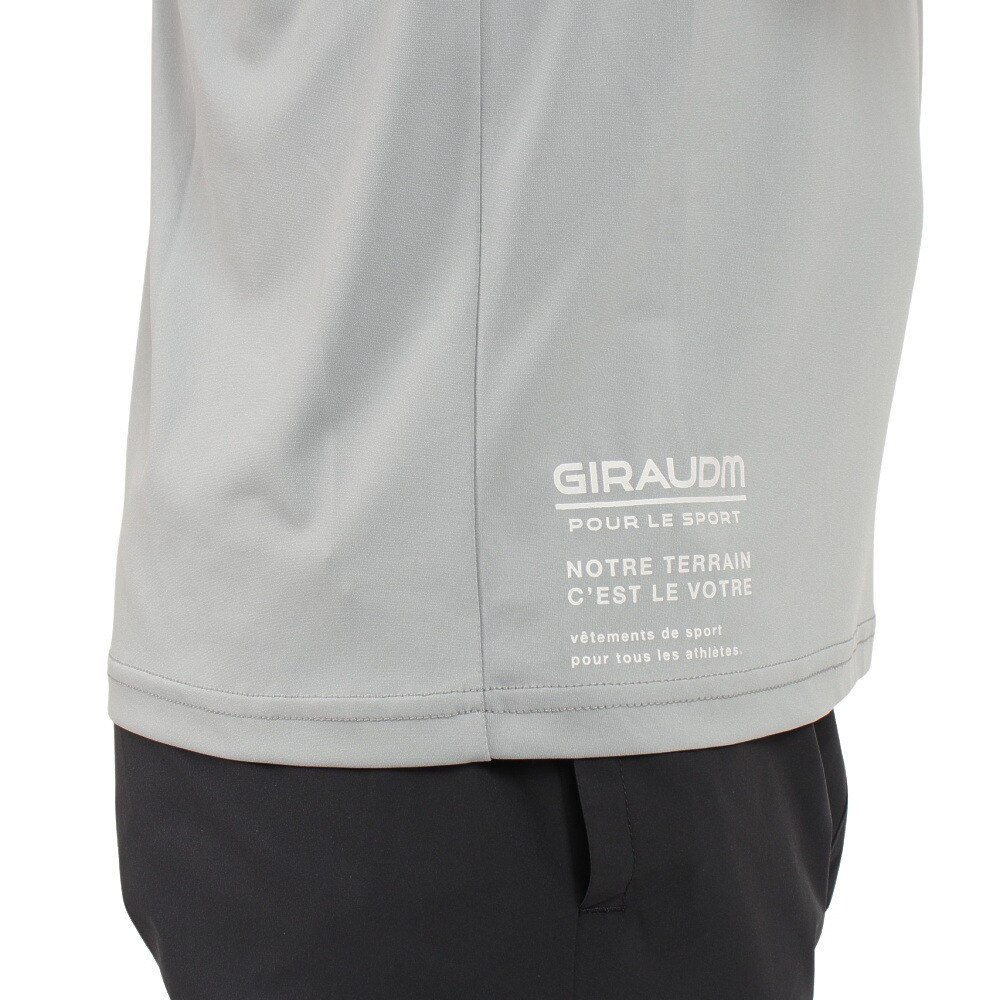 ジローム（GIRAUDM）（メンズ）ドライ 吸汗速乾 接触冷感 UVカット ハイブリッド半袖Tシャツ 863GM1EG6709 GRY