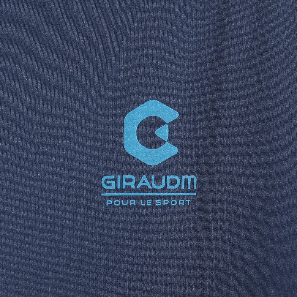 ジローム（GIRAUDM）（メンズ）ドライ 吸汗速乾 接触冷感 UVカット ハイブリッド半袖Tシャツ 863GM1EG6709 NVY