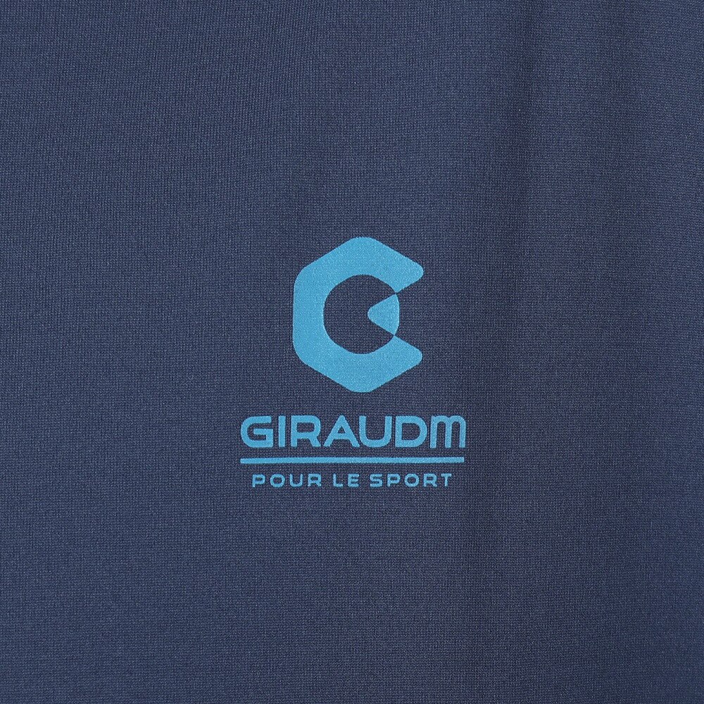 ジローム（GIRAUDM）（メンズ）ドライ 吸汗速乾 接触冷感 UVカット ハイブリッド半袖Tシャツ 863GM1EG6709 NVY