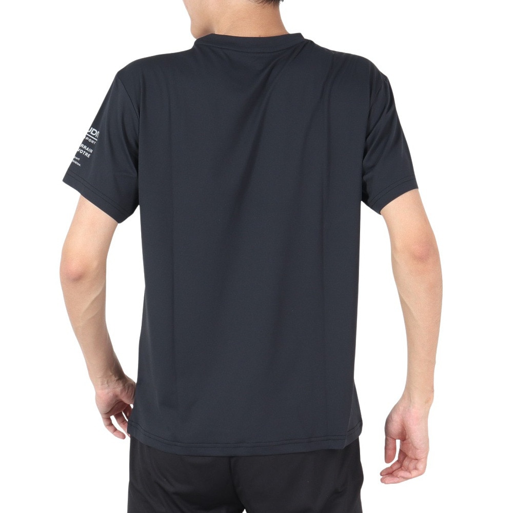 ジローム（GIRAUDM）（メンズ）ドライ 吸汗速乾 接触冷感 UVカット ハイブリッド半袖Tシャツ 863GM1EG6710 BLK
