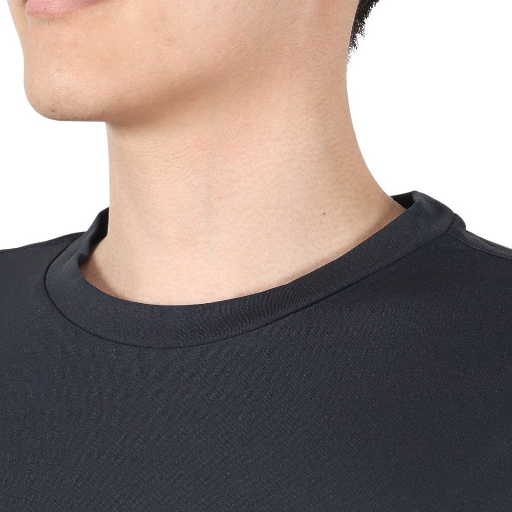 ジローム（GIRAUDM）（メンズ）ドライ 吸汗速乾 接触冷感 UVカット ハイブリッド半袖Tシャツ 863GM1EG6710 BLK
