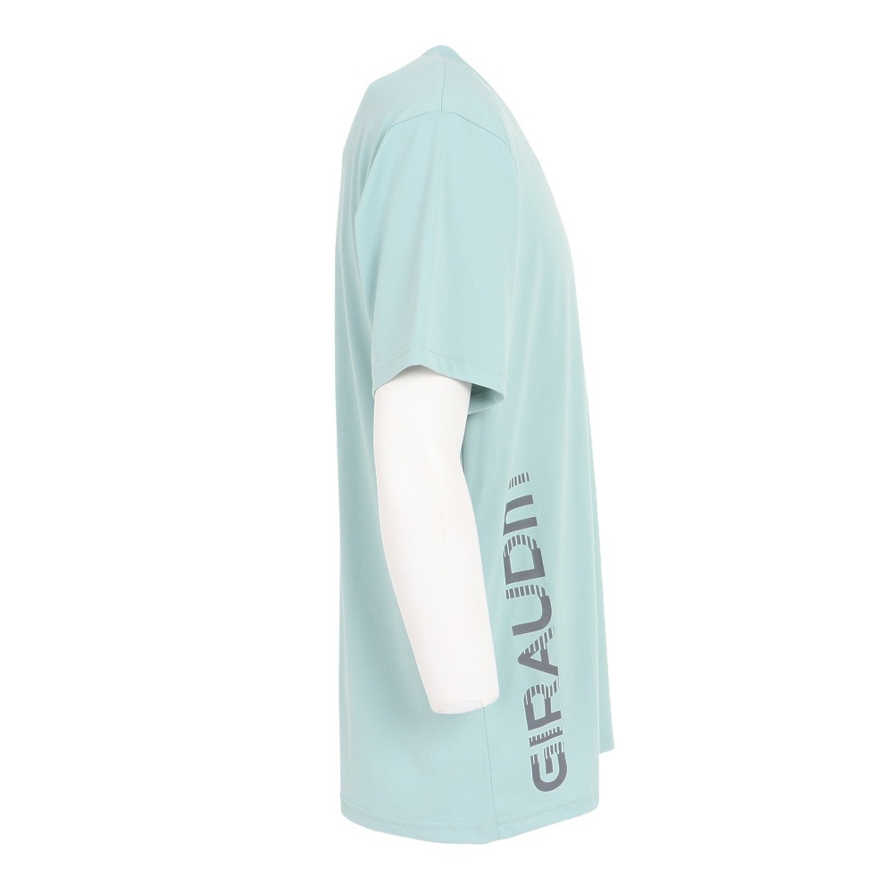 ジローム（GIRAUDM）（メンズ）洗っても機能が続く UV 吸汗速乾 接触冷感 ドライプラスクール ハイブリッド半袖Tシャツ 863GM1EG6710 GRN