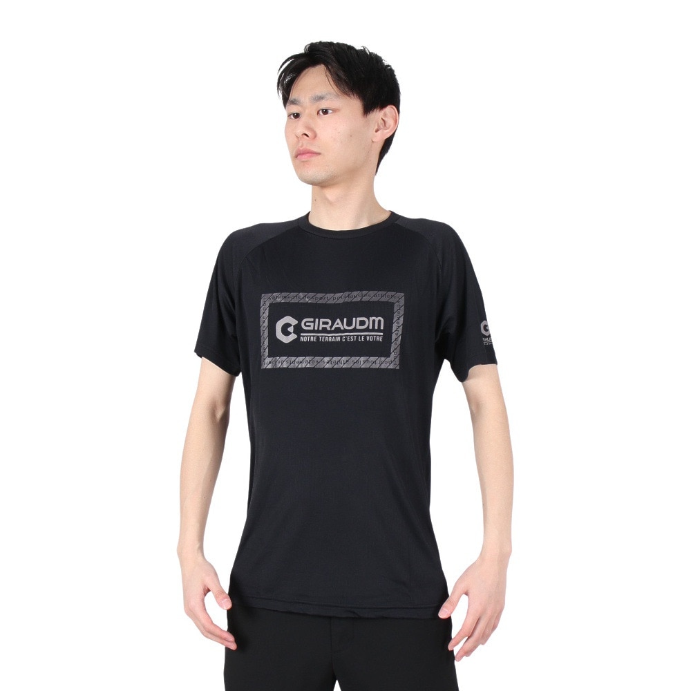 ジローム（GIRAUDM）（メンズ）ドライ 吸汗速乾 接触冷感 UVカット 半袖Tシャツ 863GM1ES6705 BLK 冷感 クール