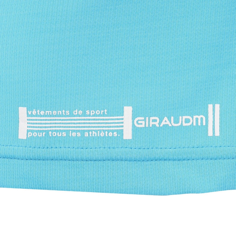 ジローム（GIRAUDM）（メンズ）洗っても機能が続く UV 吸汗速乾冷感 ドライプラスクール 半袖Tシャツ 863GM1ES6705 BLU 冷感 接触冷感 クール