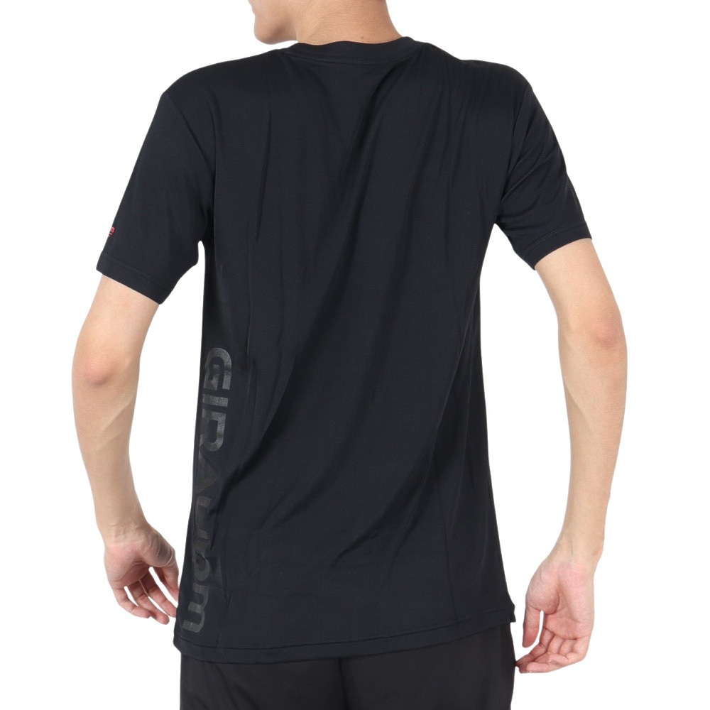 ジローム（GIRAUDM）（メンズ）ドライ 吸汗速乾 接触冷感 UVカット 半袖Tシャツ 863GM1ES6706 BLK 冷感 クール