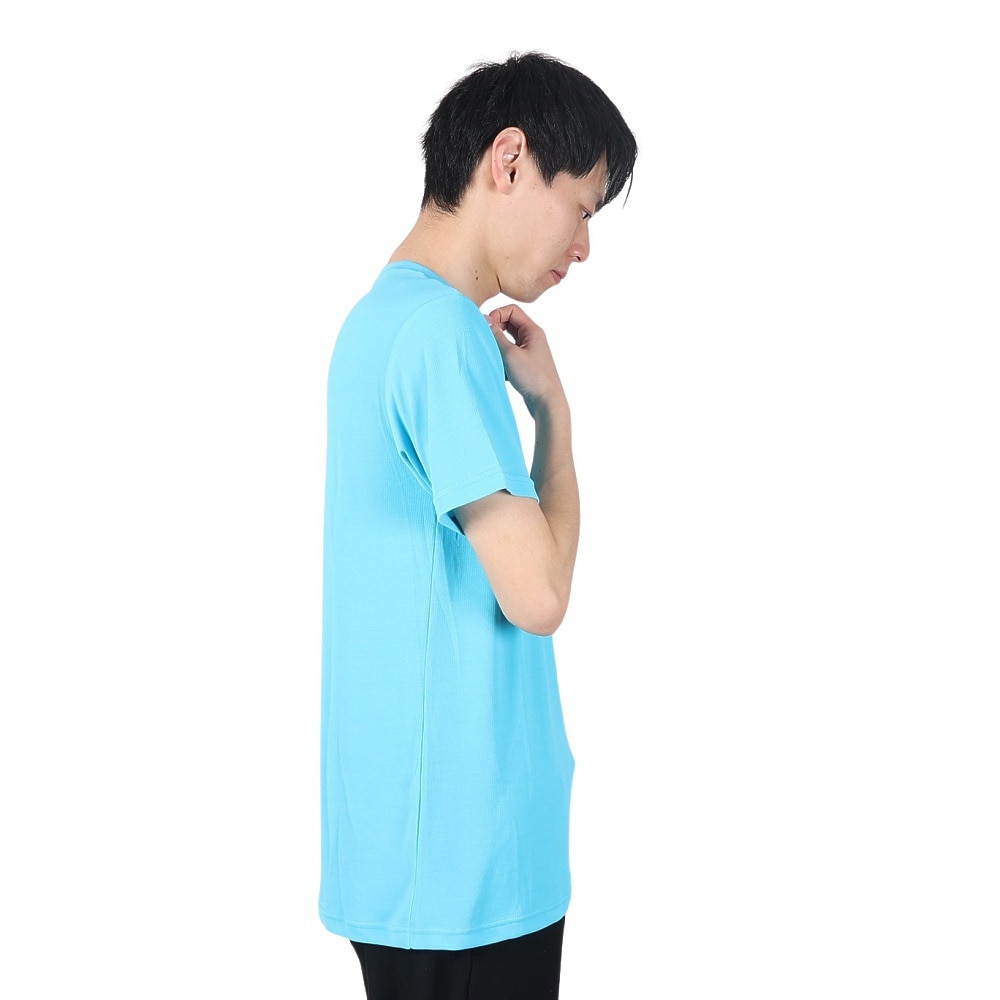 ジローム（GIRAUDM）（メンズ）洗っても機能が続く UV 吸汗速乾 接触冷感 ドライプラスクール 半袖Tシャツ 863GM1ES6706 BLU 冷感 接触冷感 クール